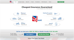 Desktop Screenshot of onesureinsurance.co.uk